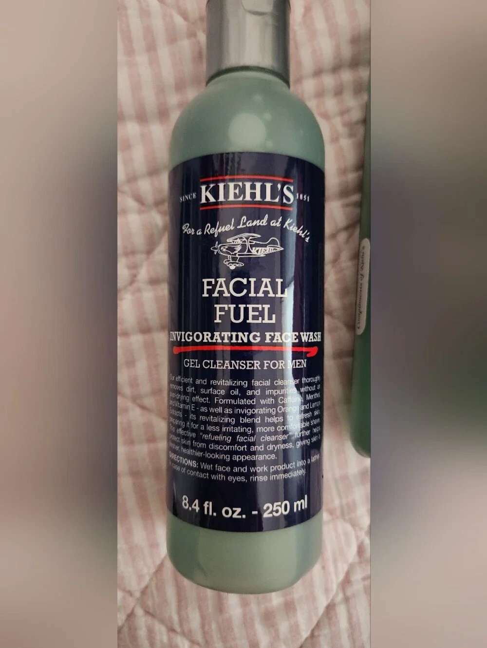 NWT Kiehl’s Facial Fuel Invigorating Face Wash for Men - Set of 2 (8.4 fl oz)